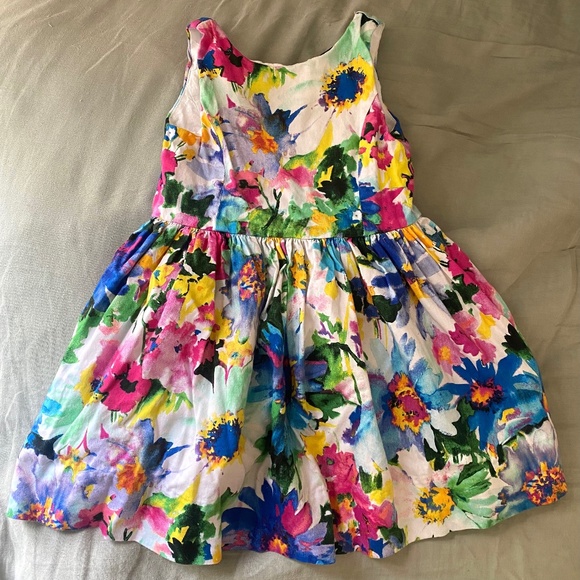 Polo Ralph Lauren Other - Polo Ralph Lauren Kids Cotton Sleeveless Floral Party Dress Size 3T